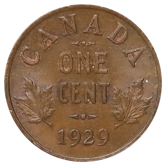 1929 Canada 1-cent Brilliant Uncirculated (MS64) Lustrous Brown