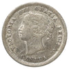 1858 Small Date Canada 5-cents EF-AU (EF45) Scratched, marks, or impaired