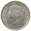 1886 Small 6 Canada 5-cents Almost Uncirculated (AU50) Scratched, marks, or impaired