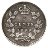 1899 Canada 5-cents Very Fine (VF20) Scratched, marks, or impaired