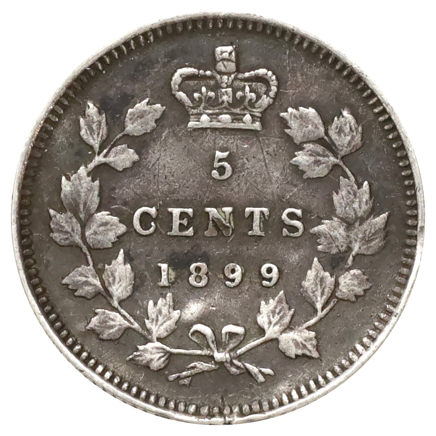 1899 Canada 5-cents Very Fine (VF20) Scratched, marks, or impaired