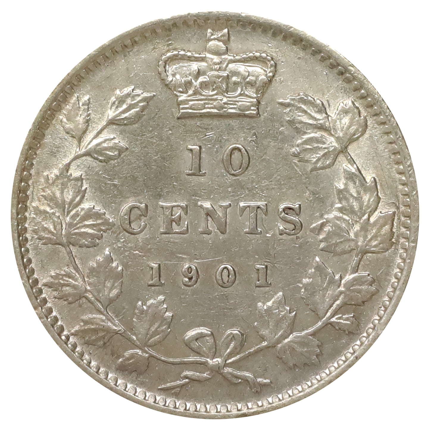 1901 Canada 10-cents Extra Fine (EF40) Scratched, marks, or impaired