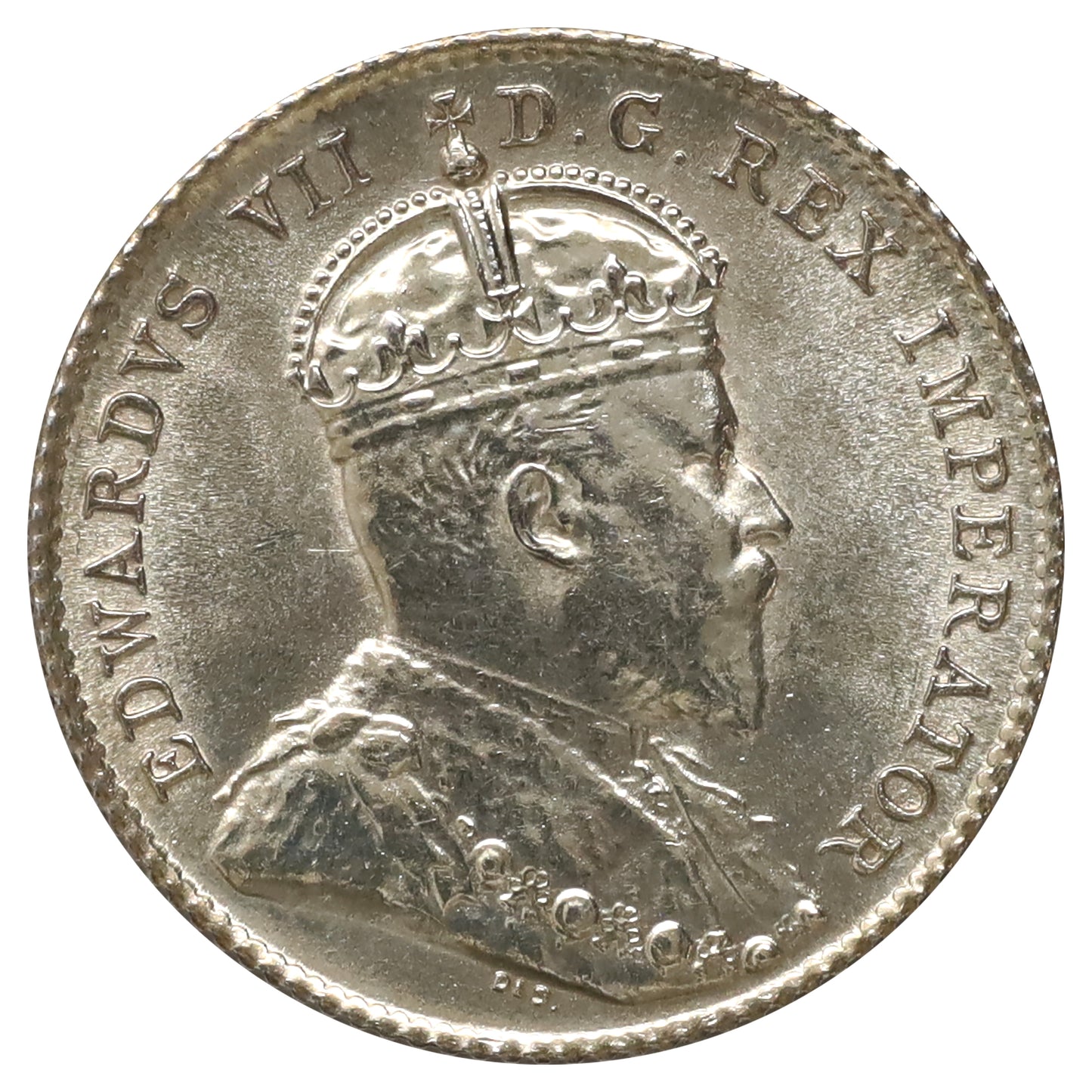 1908 Canada 10-cents Brilliant Uncirculated (MS63) Scratched, marks, or impaired