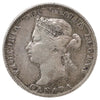 1874H Canada 25-cents Fine (F12) Scratched, marks, or impaired