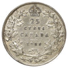 1909 Canada 25-cents VF-EF (VF30) Scratched, marks, or impaired