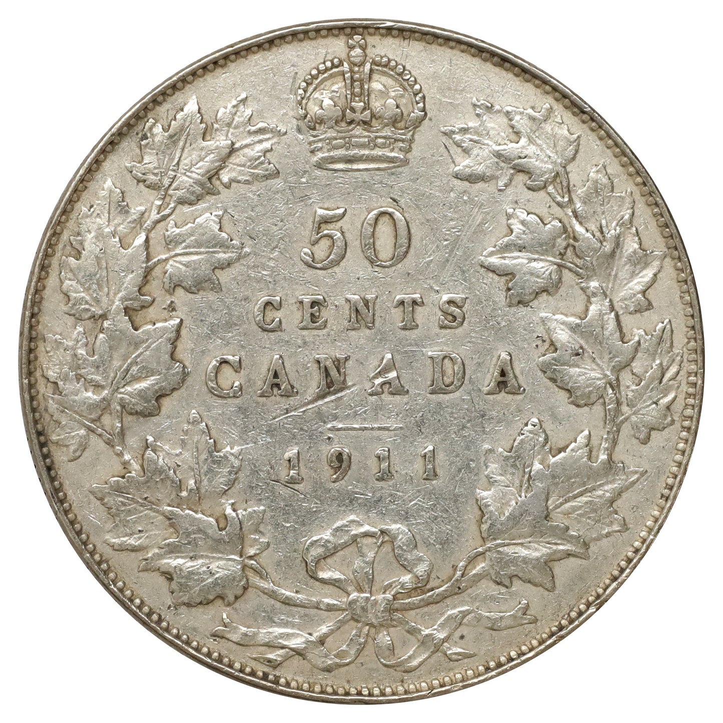 1911 Canada 50-cents VF-EF (VF30) Scratched, marks, or impaired