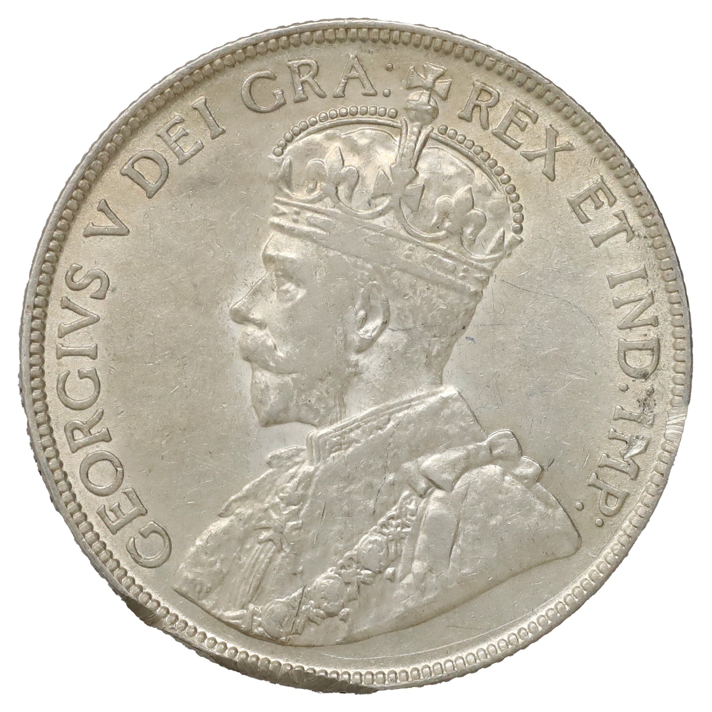 1920 Small 0 Canada 50-cents AU-UNC (AU55) Scratched, marks, or impaired