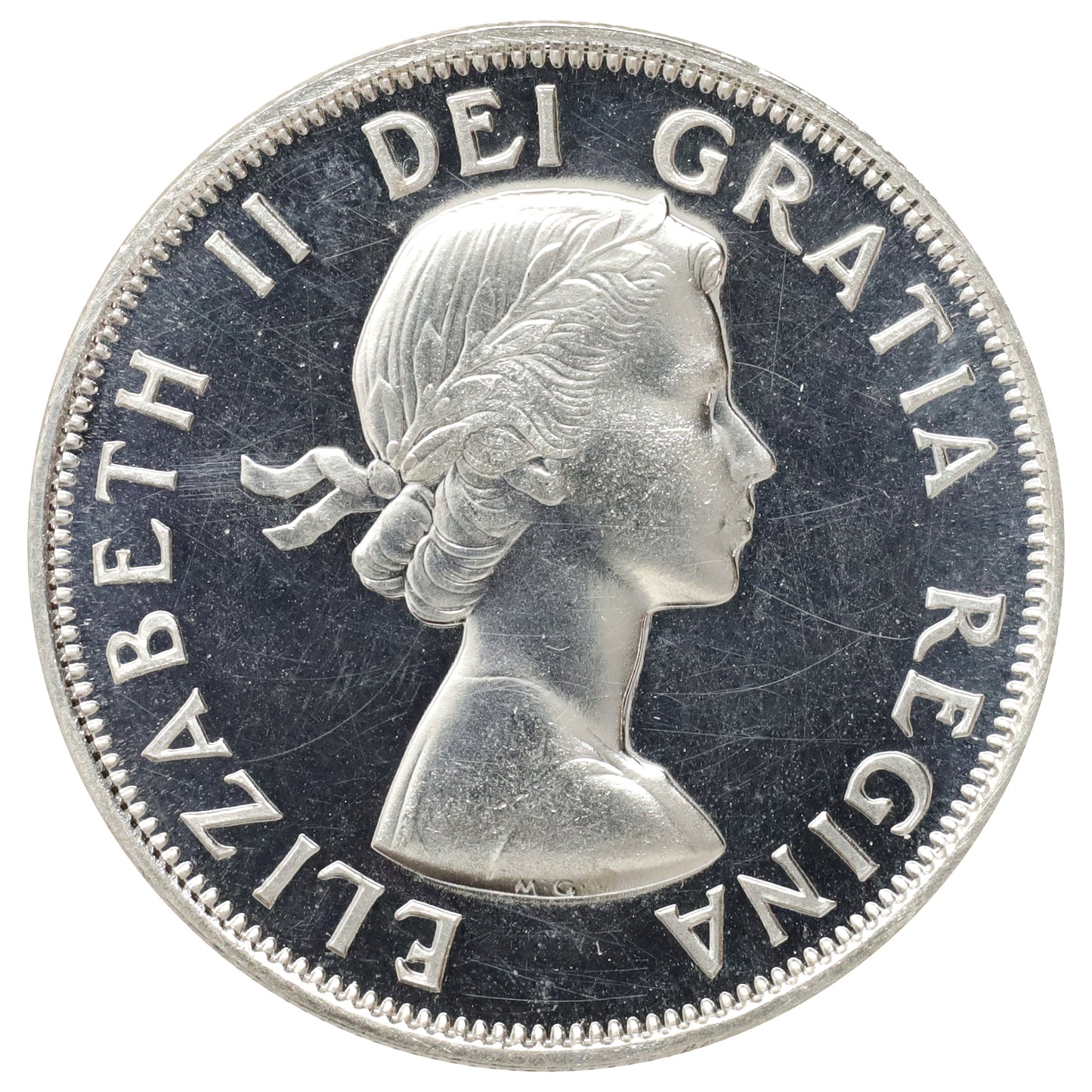 1954 Canada 50-cents Proof Like (Scratched, marks, or impaired)