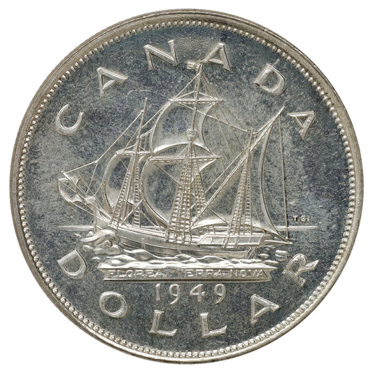1949 Canada Dollar Gem Brilliant Uncirculated (MS65) DOD
