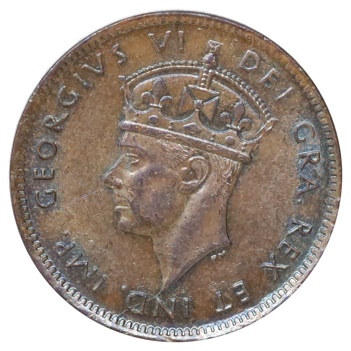 1944C Newfoundland 1-cent Uncirculated (MS60) Lustrous Brown