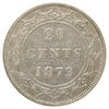 1873 Newfoundland 20-cents Very Fine (VF20) Scratched, marks, or impaired