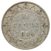 1894 Obv. 1 Newfoundland 20-cents VF-EF (VF30) Scratched, marks, or impaired