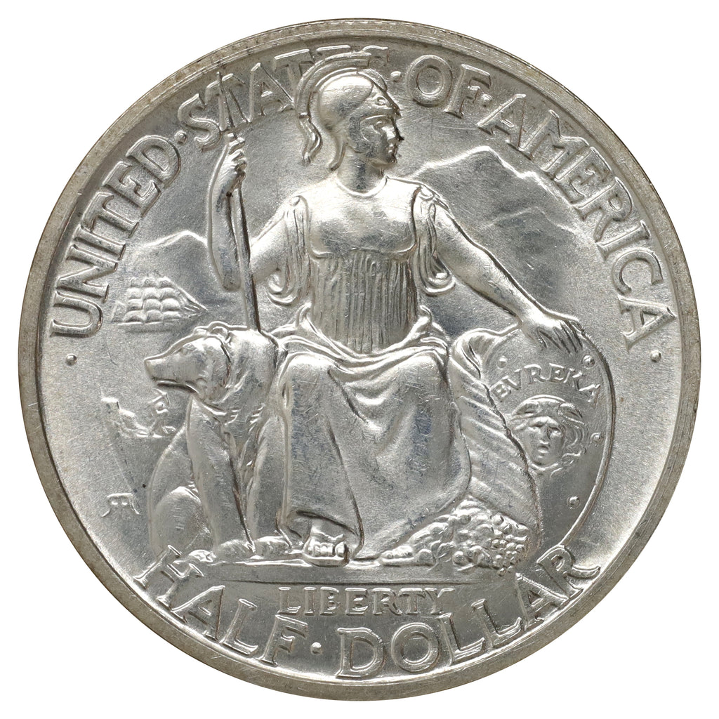 1935 S USA CA Pacific International Exposition Half Dollar Choice BU (MS64) Scratched
