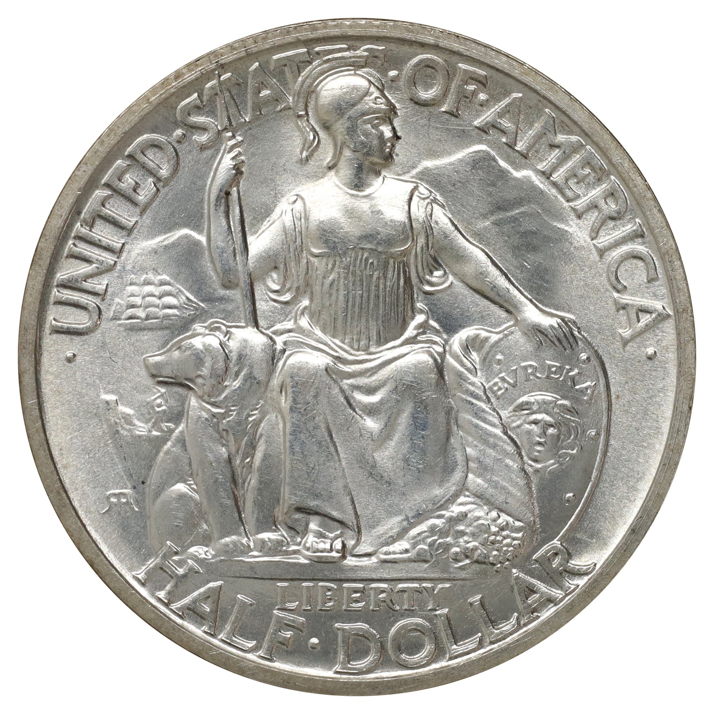 1935 S USA CA Pacific International Exposition Half Dollar Choice BU (MS64) Scratched