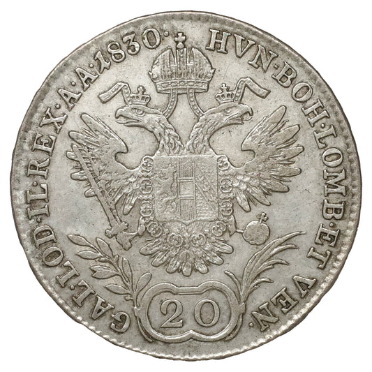 Austria 1830 Franz I 20 Kreuzer (DOD)
