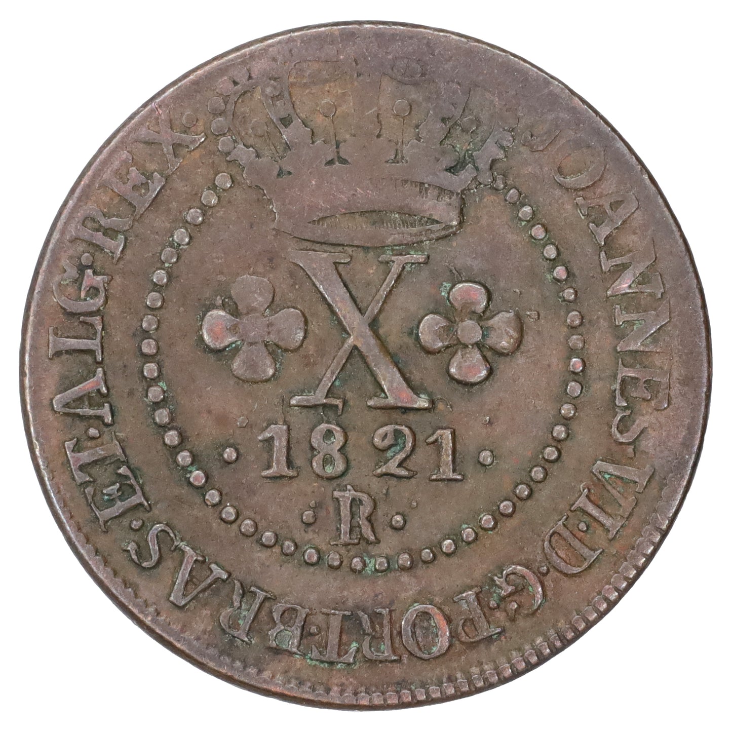 Brazil 1820 10 Reis (DOD)