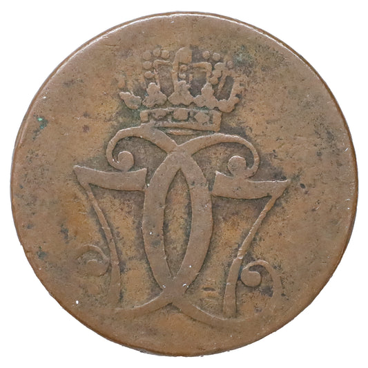Denmark 1771 Christian VII 1 Skilling (DOD)