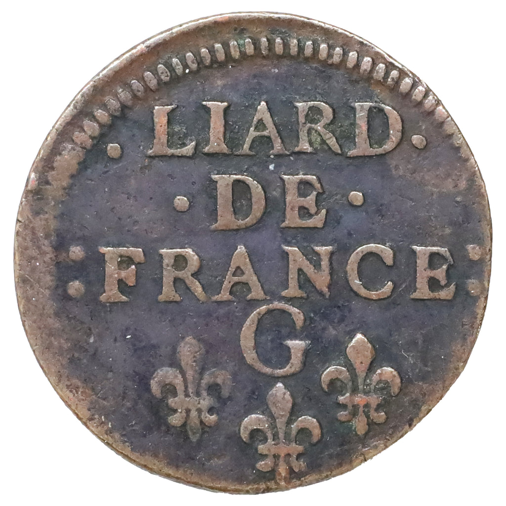 France 1657 B Louis XIV Juvenile Bust 1 Liard (DOD)