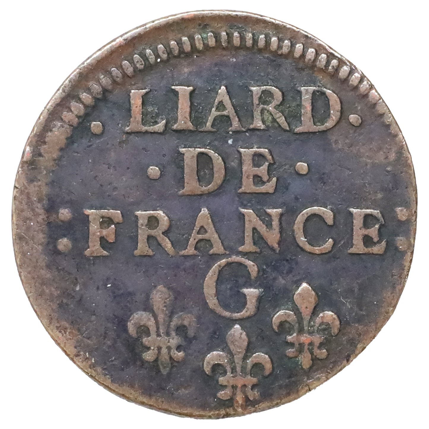 France 1657 B Louis XIV Juvenile Bust 1 Liard (DOD)