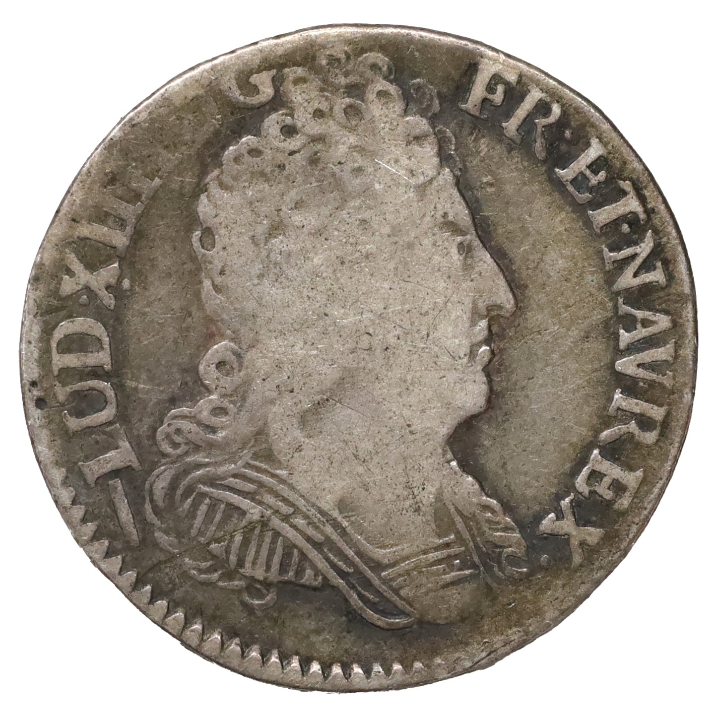 France 1715 W Louis XIV 1/10 Ecu (DOD)