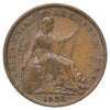 Great Britain 1822 George IV 1 Farthing Extra Fine (EF40) Rim Bump