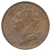 Great Britain 1822 George IV 1 Farthing Extra Fine (EF40) Rim Bump