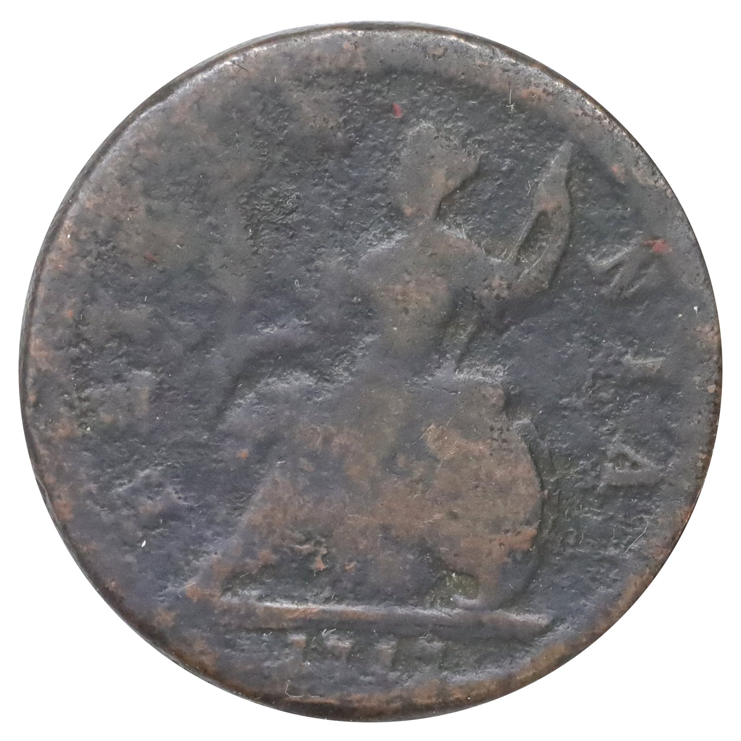 Great Britain 1717 George I Halfpenny Good (G4) DOD