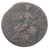 Great Britain 1774 George III Halfpenny F-VF (F15) Rim Bump