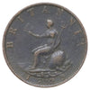 Great Britain 1799 George III Halfpenny Extra Fine (EF40) DOD