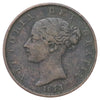 Great Britain 1853 Halfpenny Very Fine (VF20) Scratched, marks, or impaired