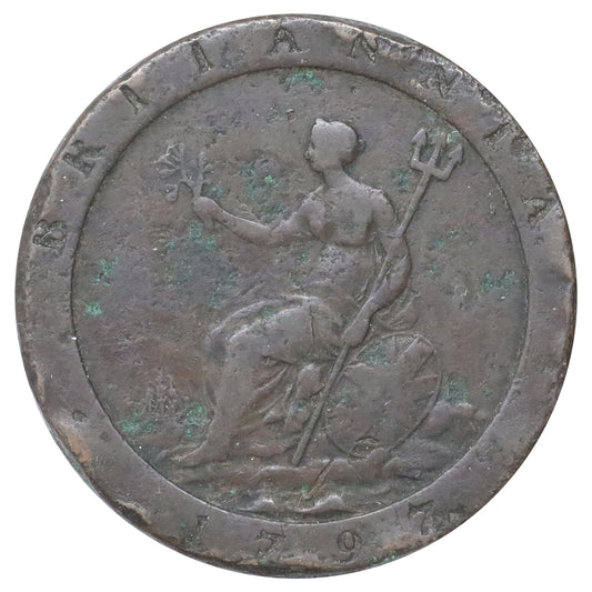 Great Britain 1797 George III 1 Penny Very Fine (VF20) Scratched, marks, or impaired