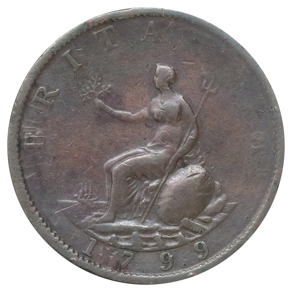 Great Britain 1799 George III 1 Penny Extra Fine (EF40) DOD