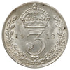 Great Britain 1912 Threepence Choice BU (MS64) Scratched, marks, or impaired