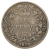 Great Britain 1838 Sixpence Very Good (VG8) Scratched, marks, or impaired