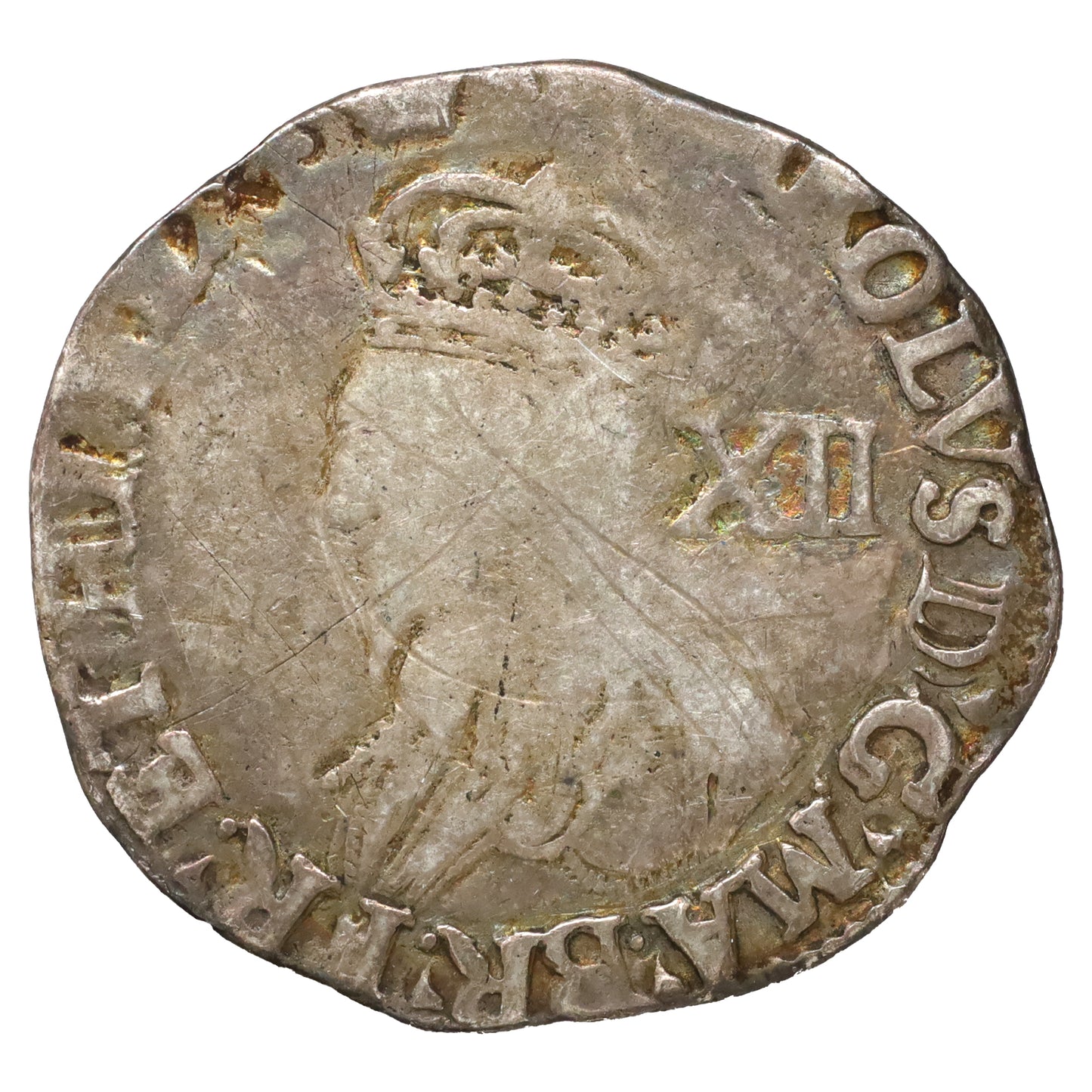 Great Britain 1625-1642 Charles I Shilling Very Good (VG8) Scratched, marks, or impaired