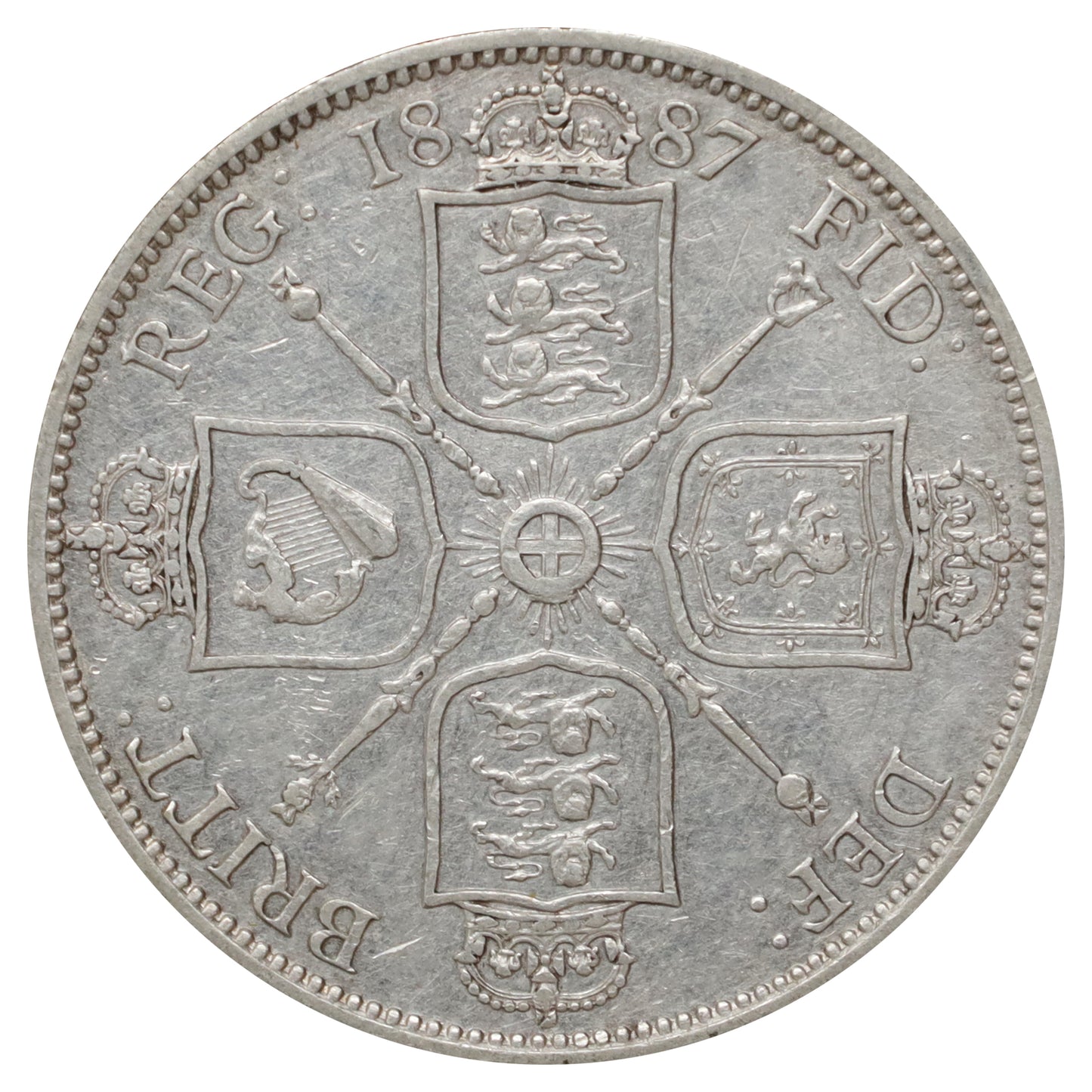 Great Britain 1887 1 Florin Fine (F12) DOD