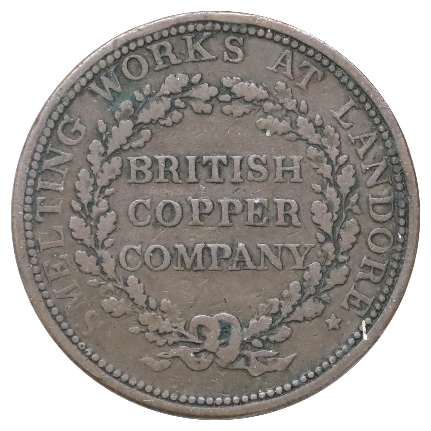 Great Britain 1812 Essex British Copper Company 1 Penny Token Very Fine (VF20) Impaired