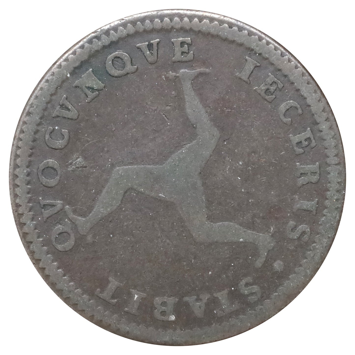 Isle of Man 1786 George III Penny Good (G4) DOD