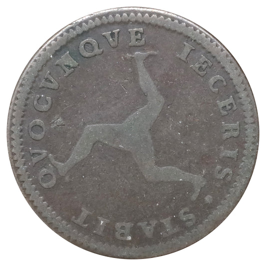 Isle of Man 1786 George III Penny Good (G4) DOD