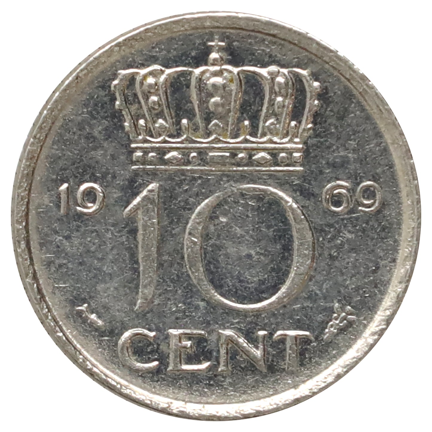 Netherlands 1969 10 Cents (DOD)