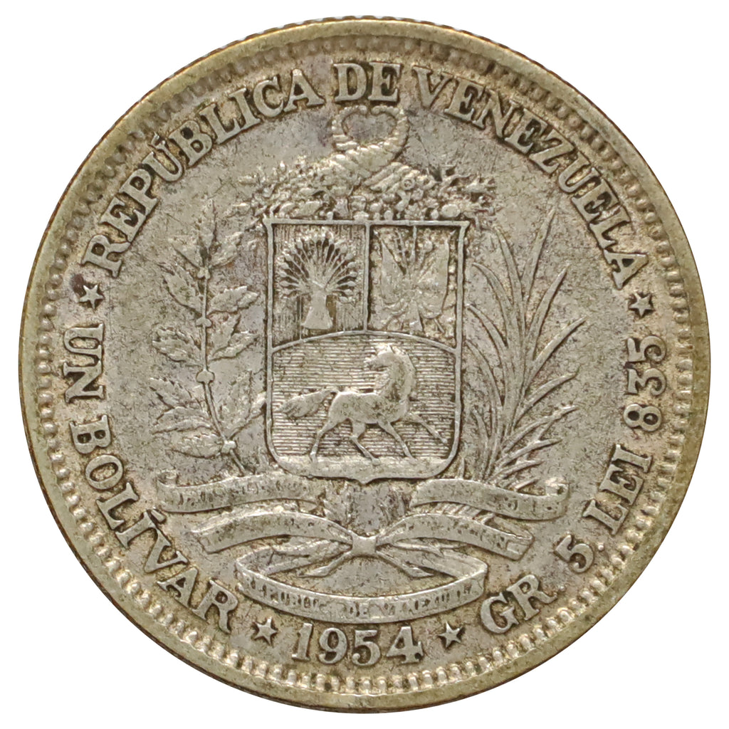 Venezuela 1954 1 Bolivar (DOD)