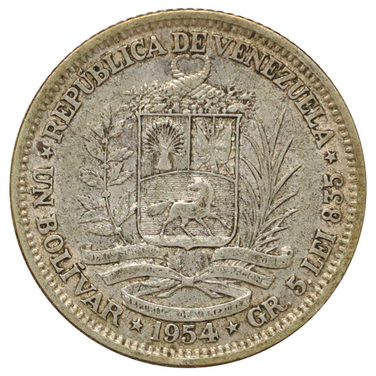 Venezuela 1954 1 Bolivar (DOD)