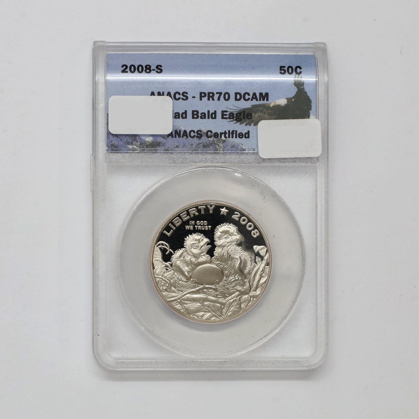 2008 S USA Clad Bald Eagle Half Dollar ANACS Certified Heavy Cameo