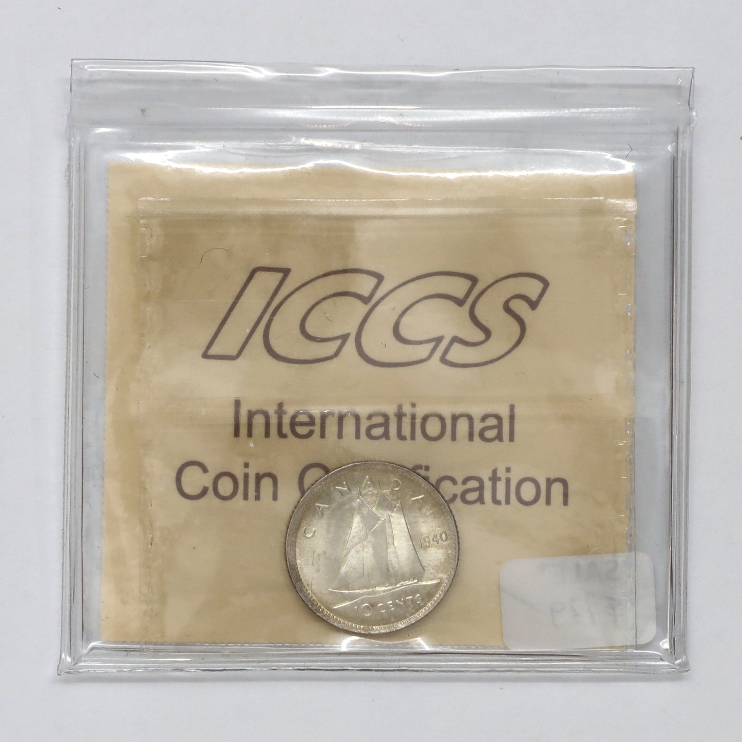 1940 Canada 10-cents ICCS Certified MS65 (Lightly Toned)