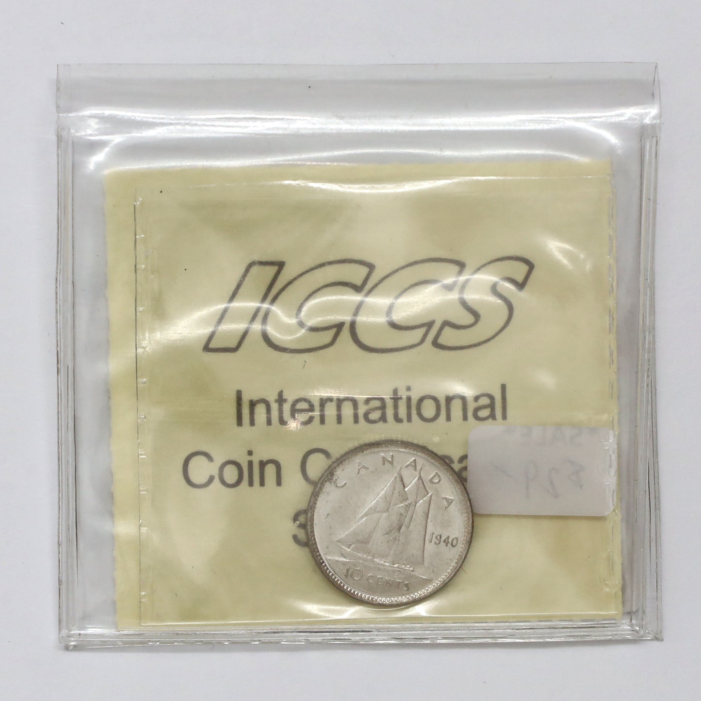 1940 Canada 10-cents ICCS Certified MS63 Cameo (DOD)