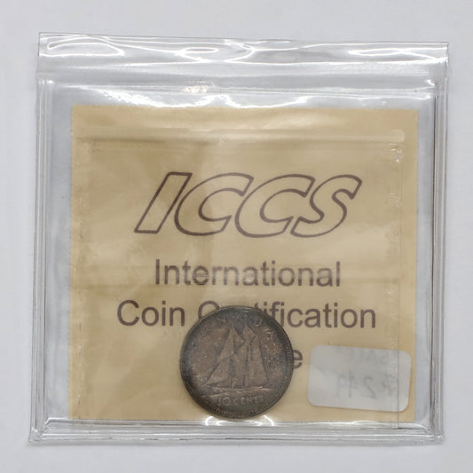 1947 Canada 10-cents ICCS Certified MS65 (Toned)
