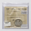1956 Canada 10-cents ICCS Certified PL66 (Toned)