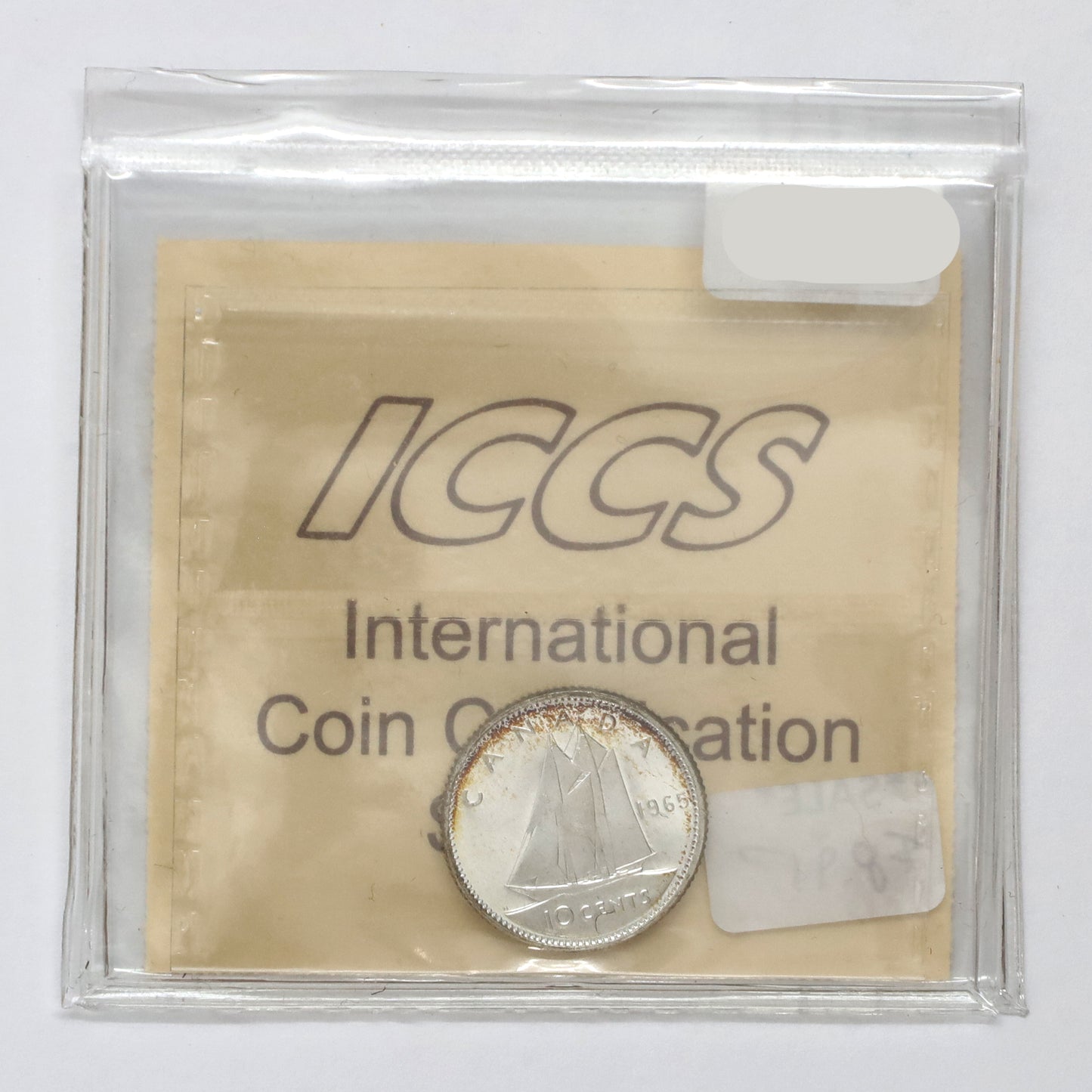 1965 Canada 10-cents ICCS Certified PL65 Heavy Cameo (Lightly Toned)