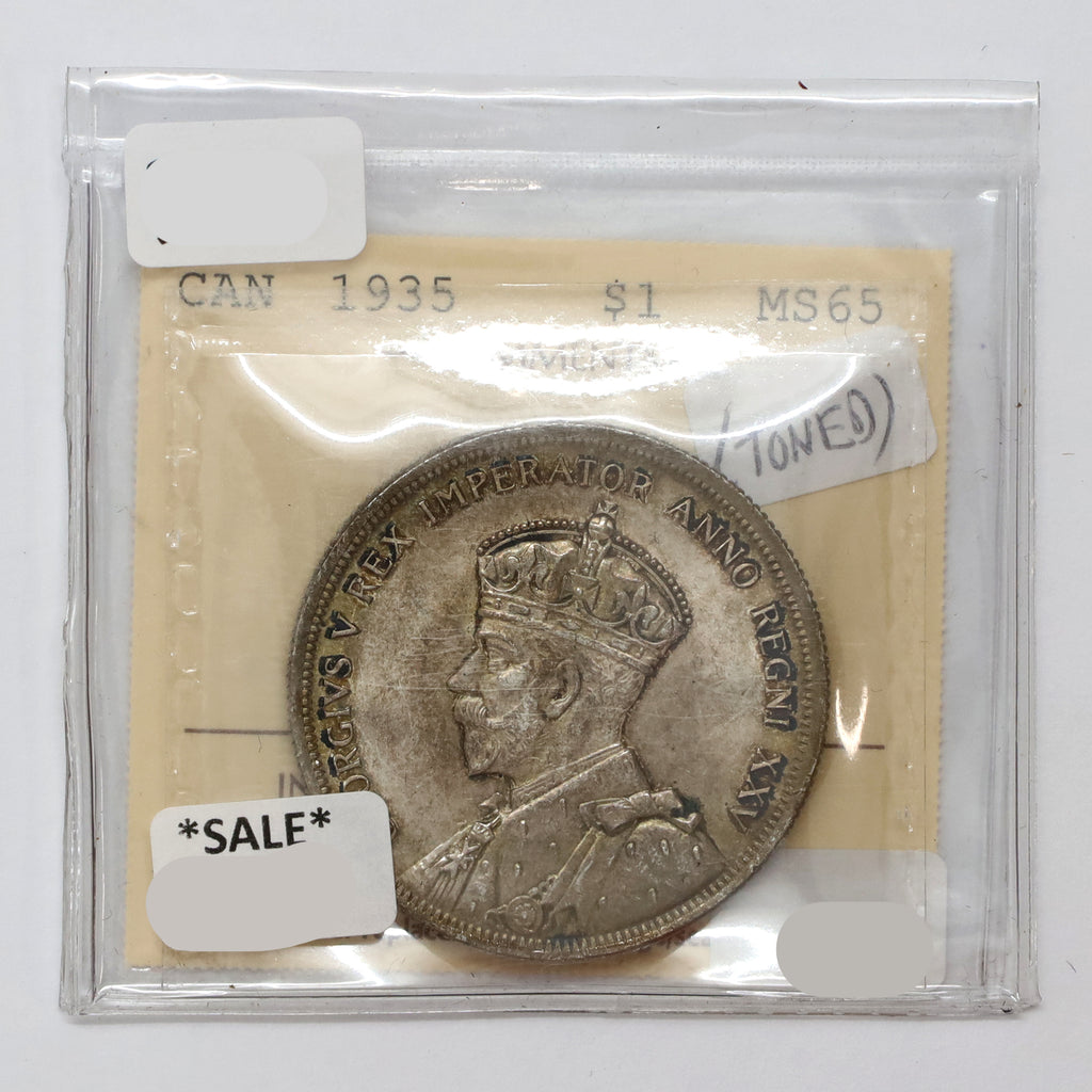 1935 Canada Dollar ICCS Certified MS65 (Toned)