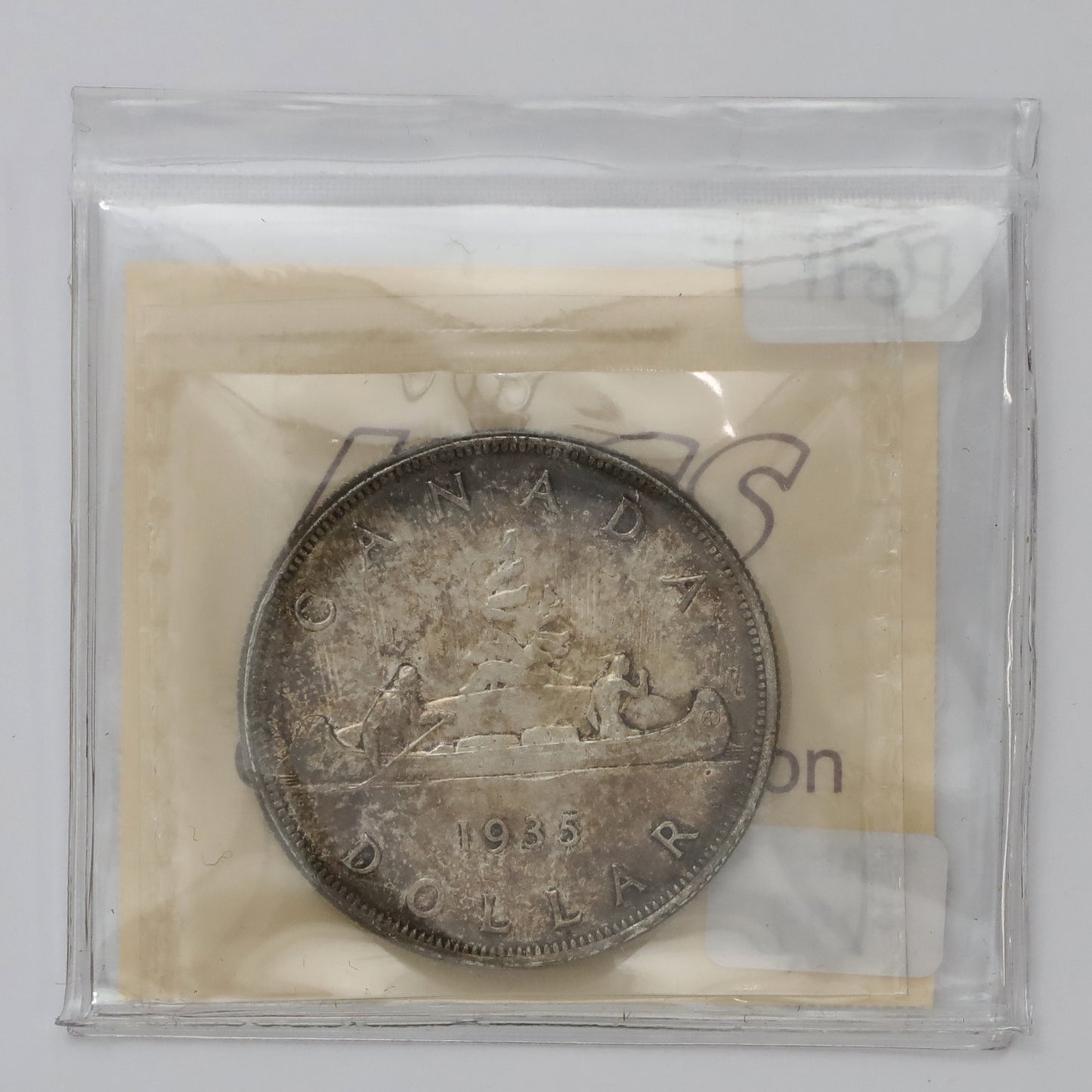 1935 Double XXV Double Voyageur Canada Dollar ICCS Certified MS65 (Toned)